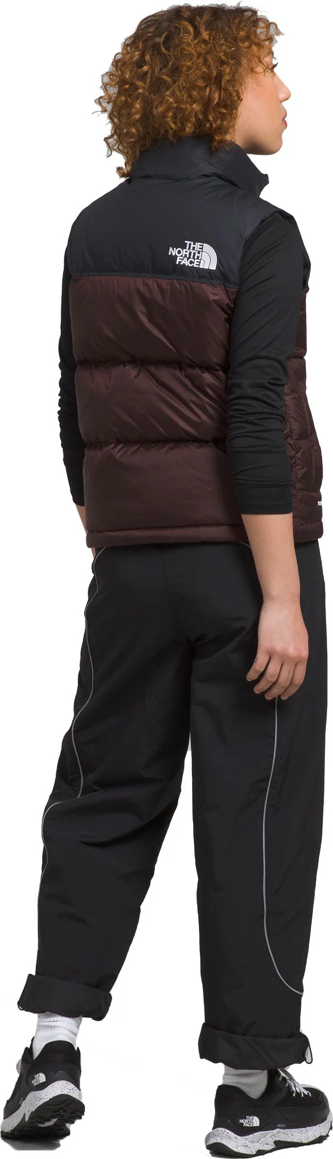 Women's 1996 Retro Nuptse Vest Coal Brown TNF Black - Image 2