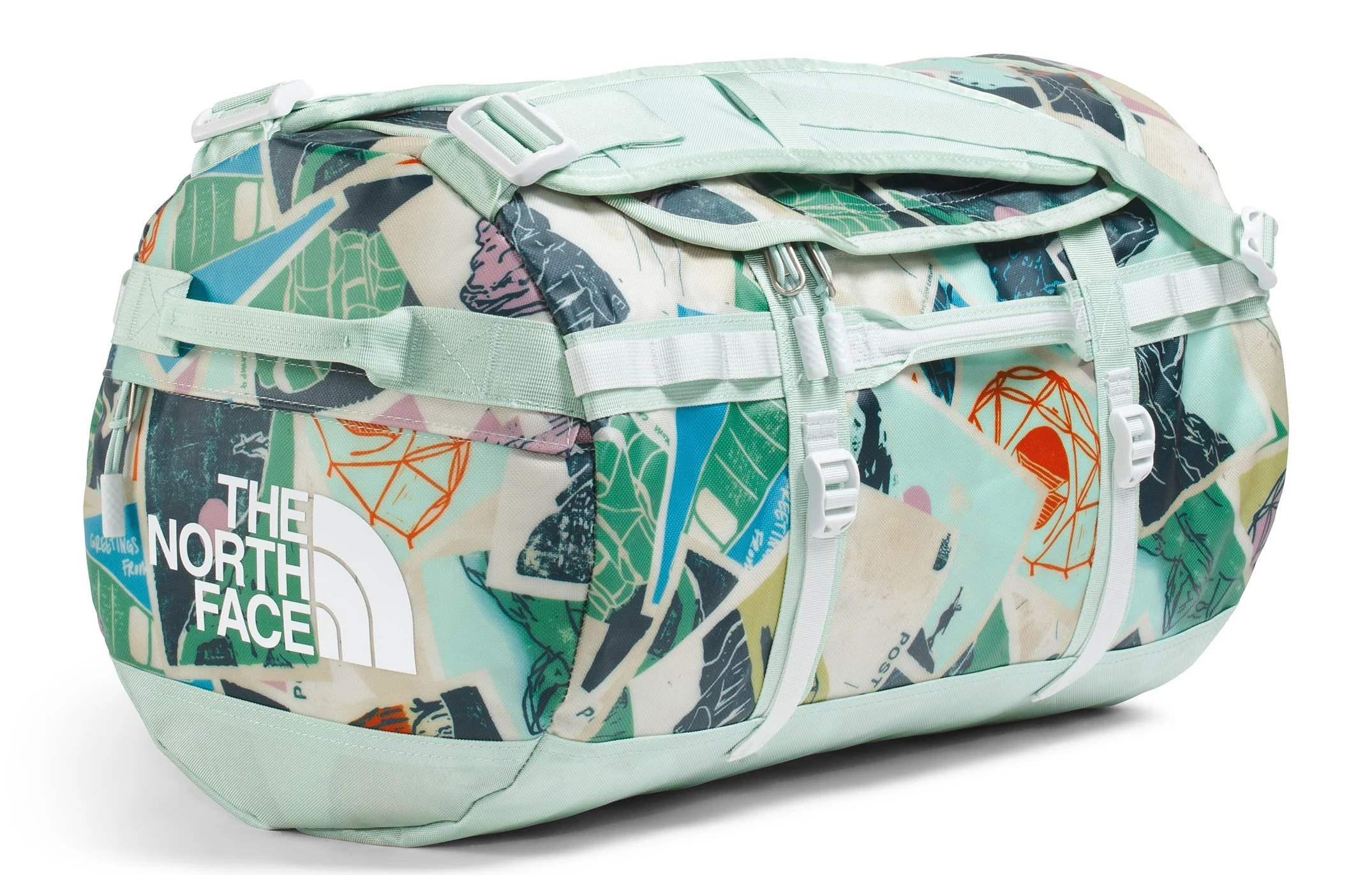 Base Camp Duffel S Opal Frost TNF Postcards Print/Opal Frost/Pearl Stone - Image 2