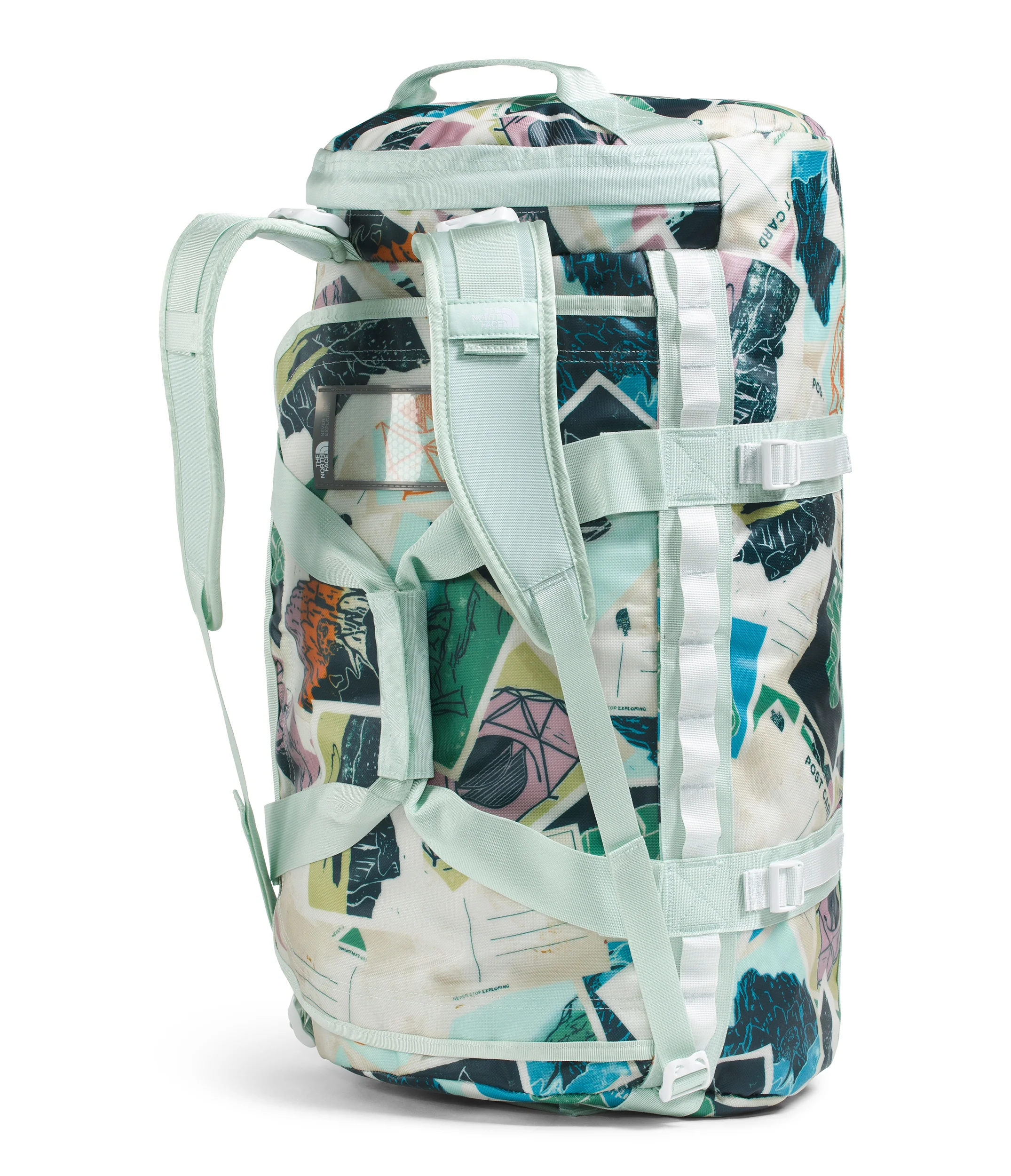 Base Camp Duffel M Opal Frost TNF Postcards Print/Opal Frost/Pearl Stone - Image 3
