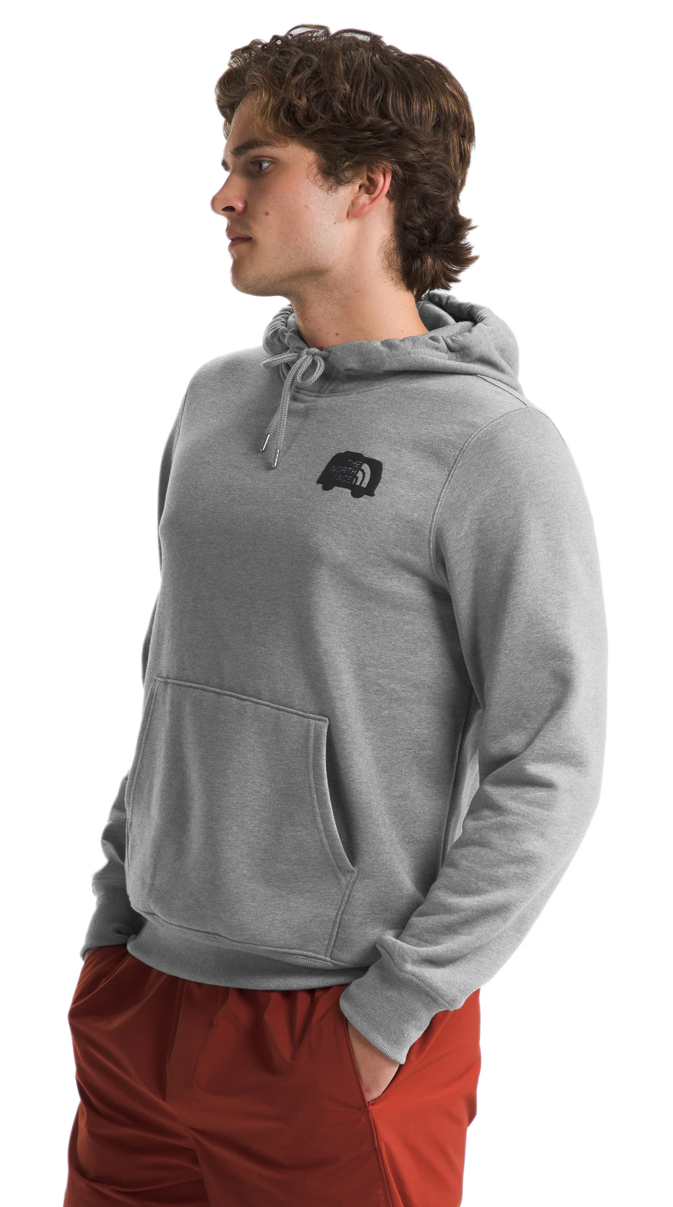 Men's Brand Proud Hood TNF Medium Grey Heather TNF Black - Image 3