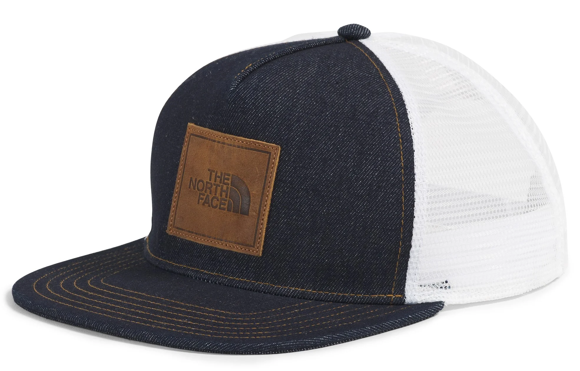 Half Dome Trucker Denim/Leather Patch