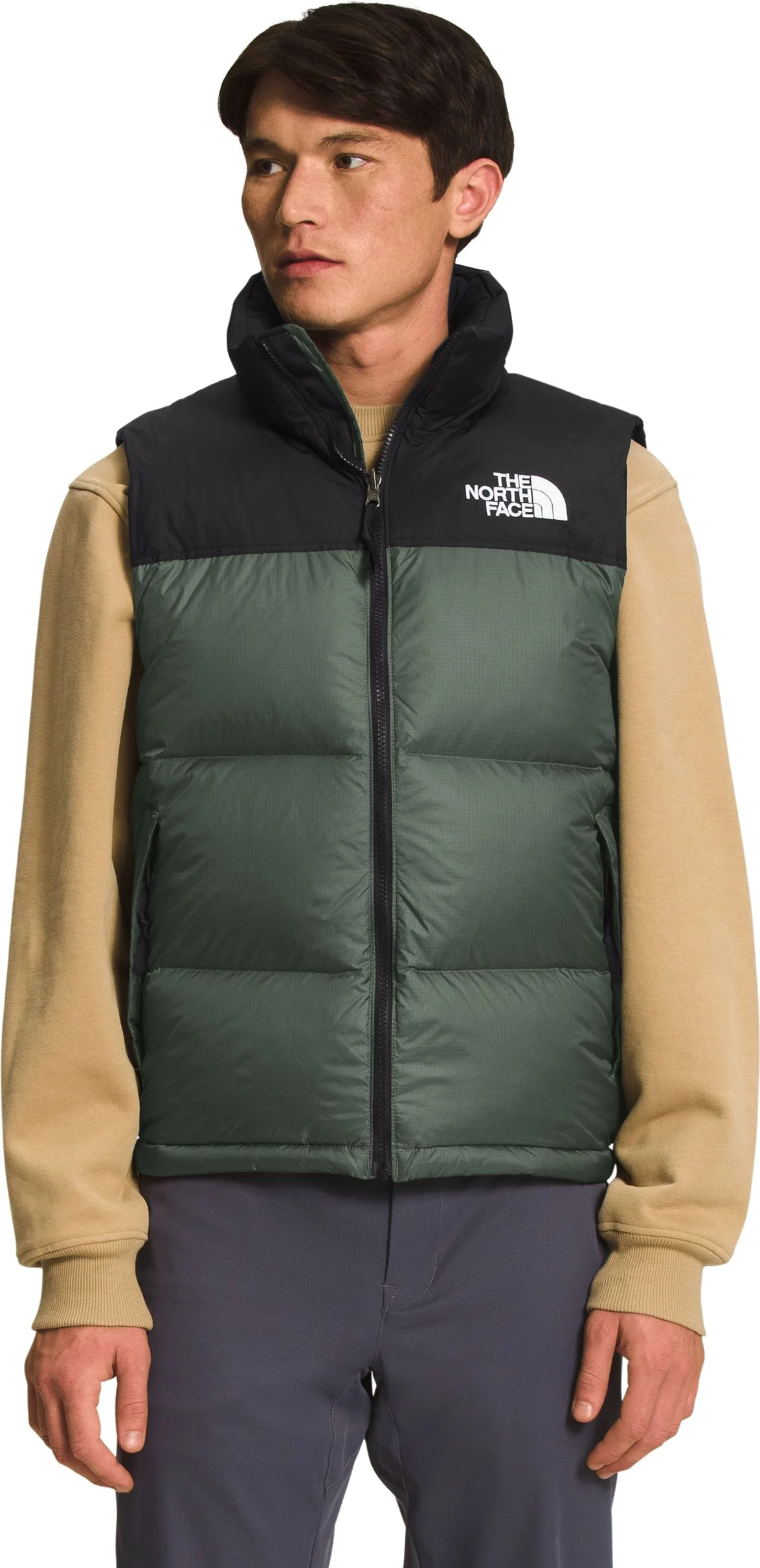 Mens 1996 Retro Nuptse Vest Thyme - Image 2