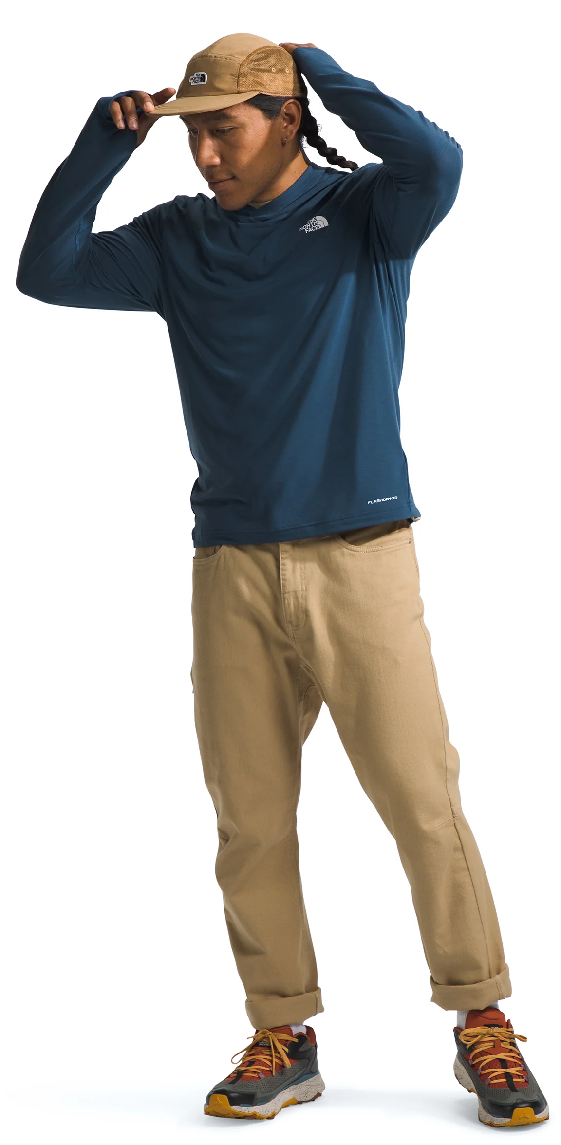 Men's Adventure Sun Hoodie Shady Blue - Image 3