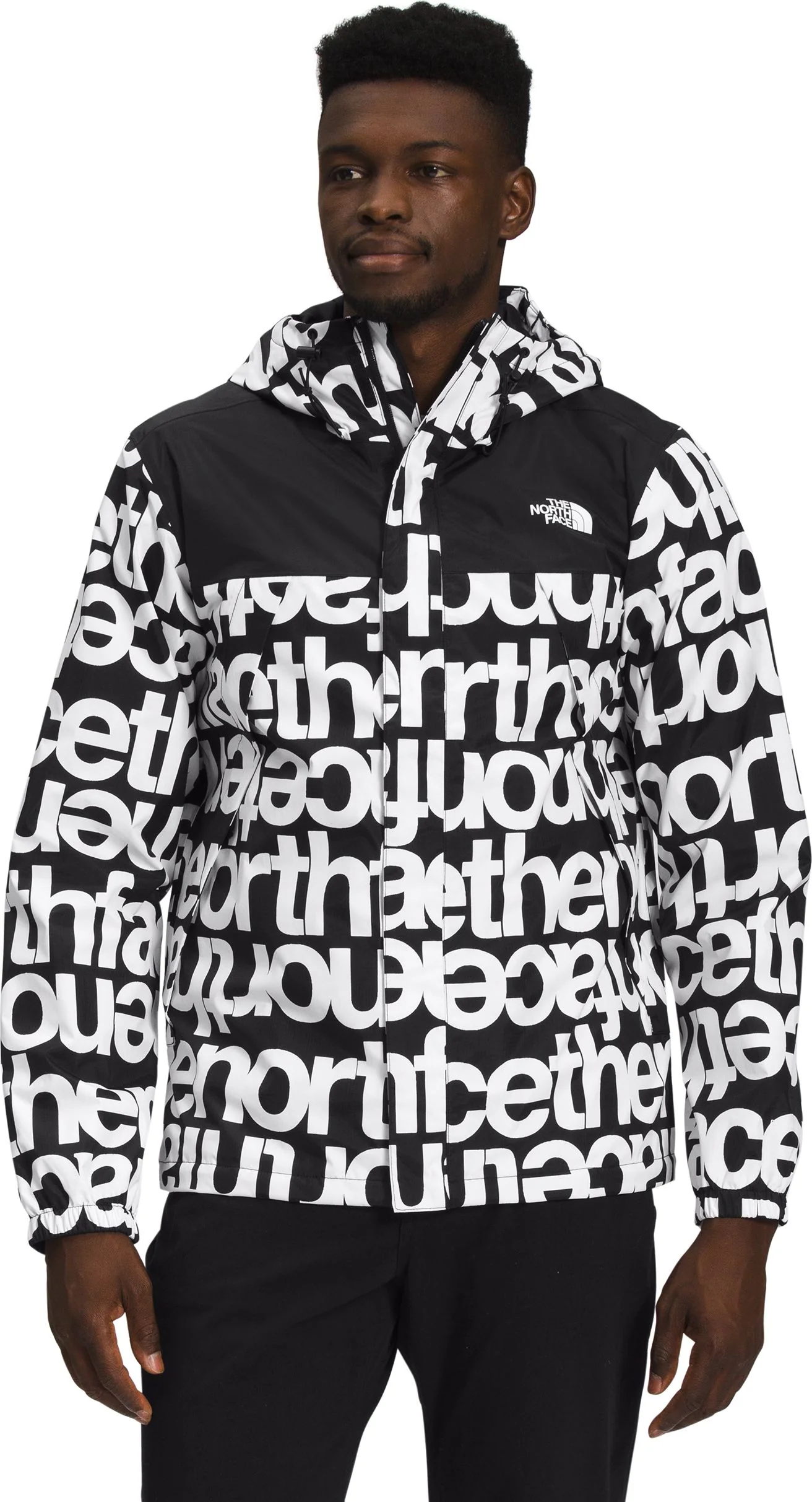 M Antora Jacket TNF Black TNF Black TNF Lowercase Print