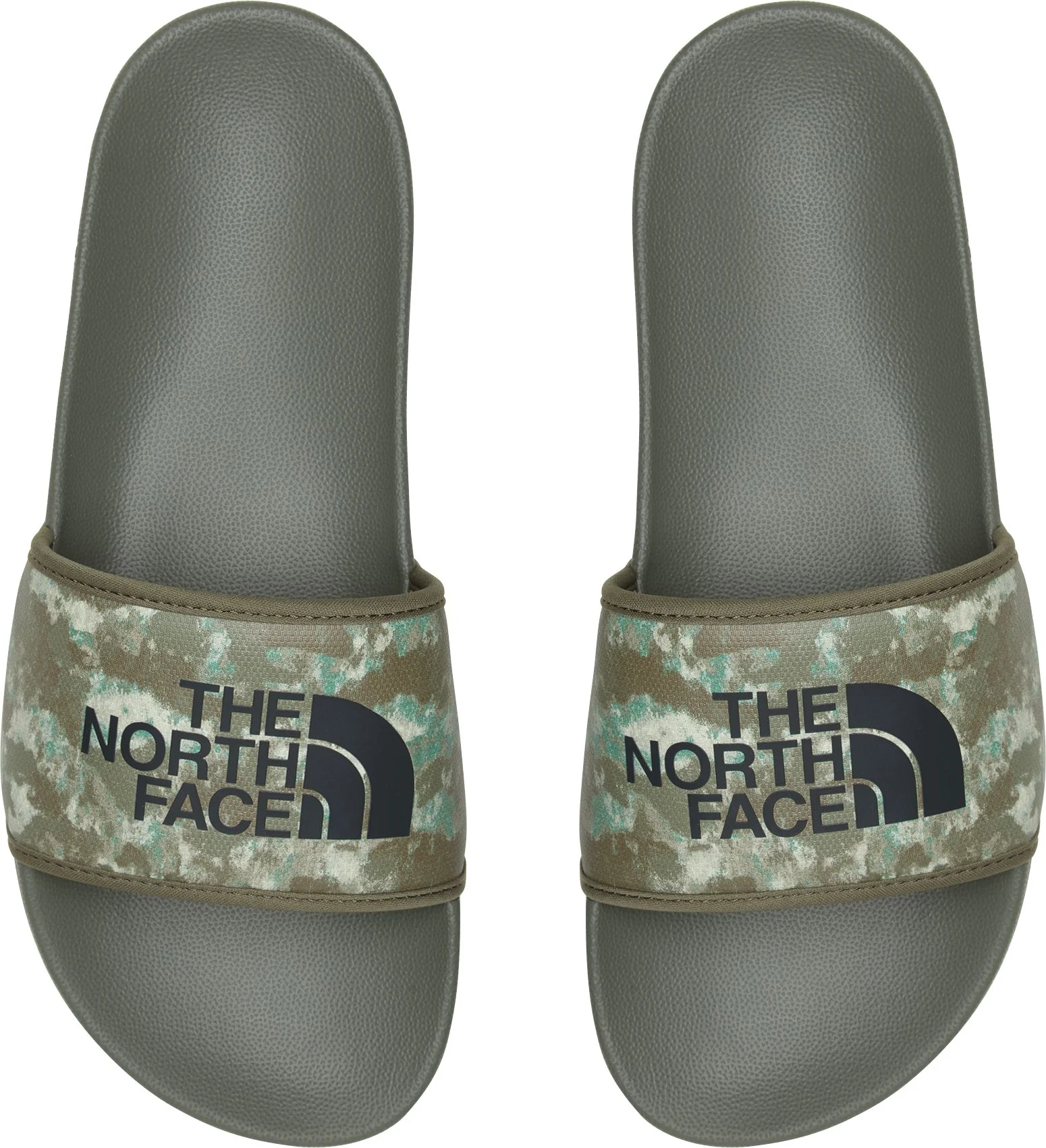 Men's Base Camp Slide III Military Olive Stripped Camo Print TNF Black - Image 3