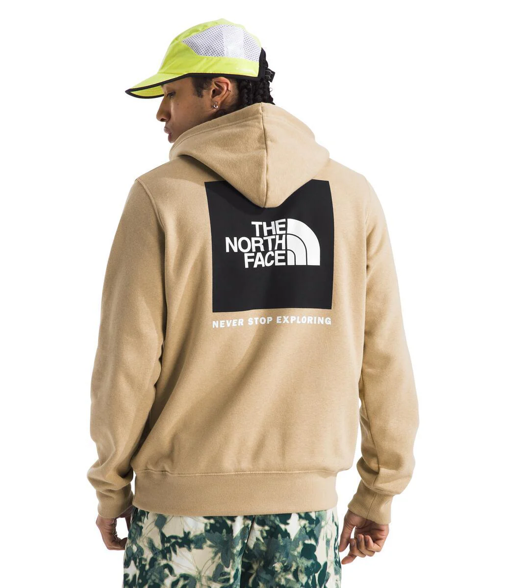 Men's Box Nse Pullover Hoodie Khaki Stone - Image 2