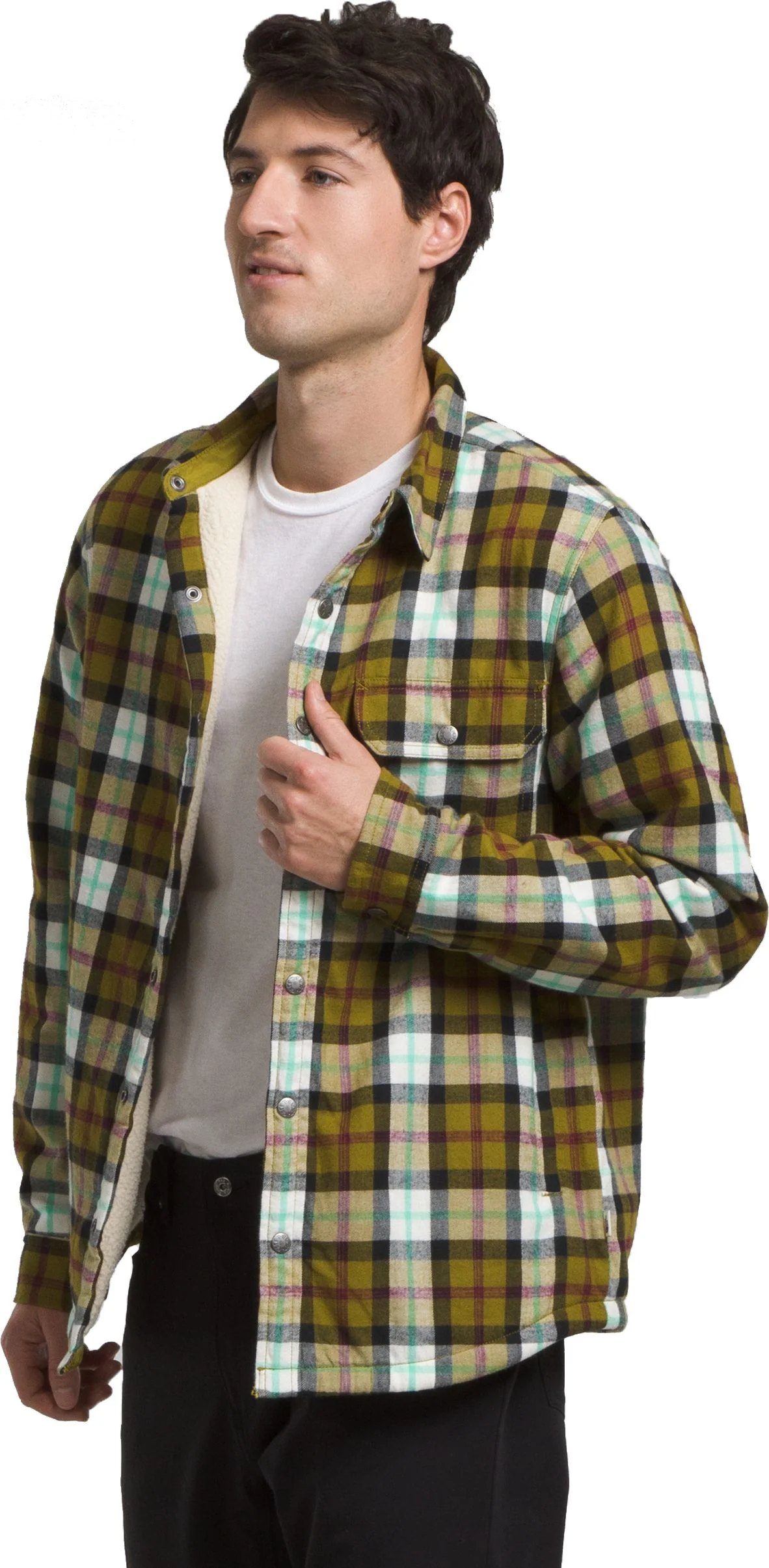 M Campshire Shirt Sulphur Moss Medium Bozeman Plaid - Image 3