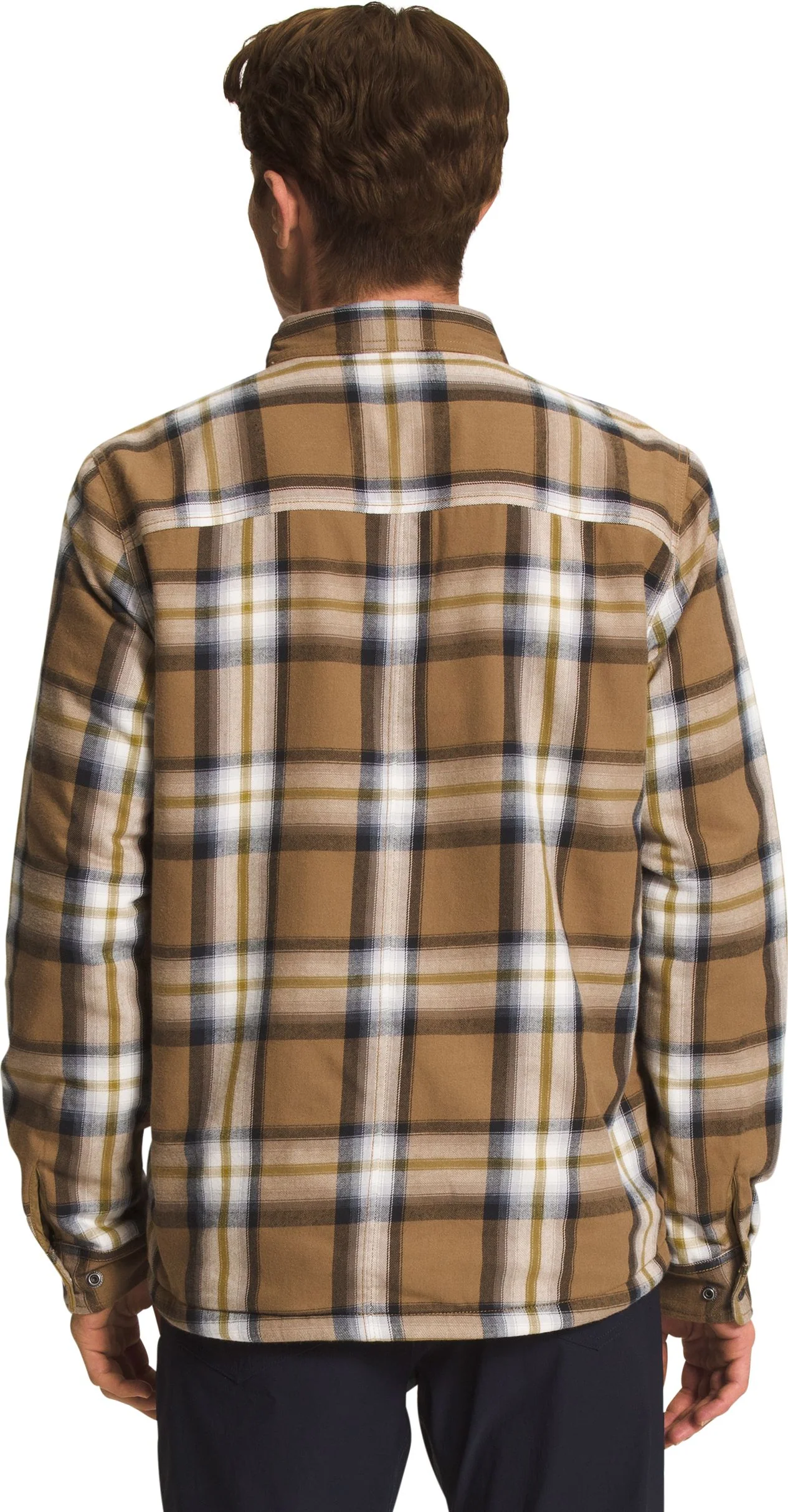 Men's Campshire Shirt Utility Brown Medium Bold Shadow Plaid - Image 2