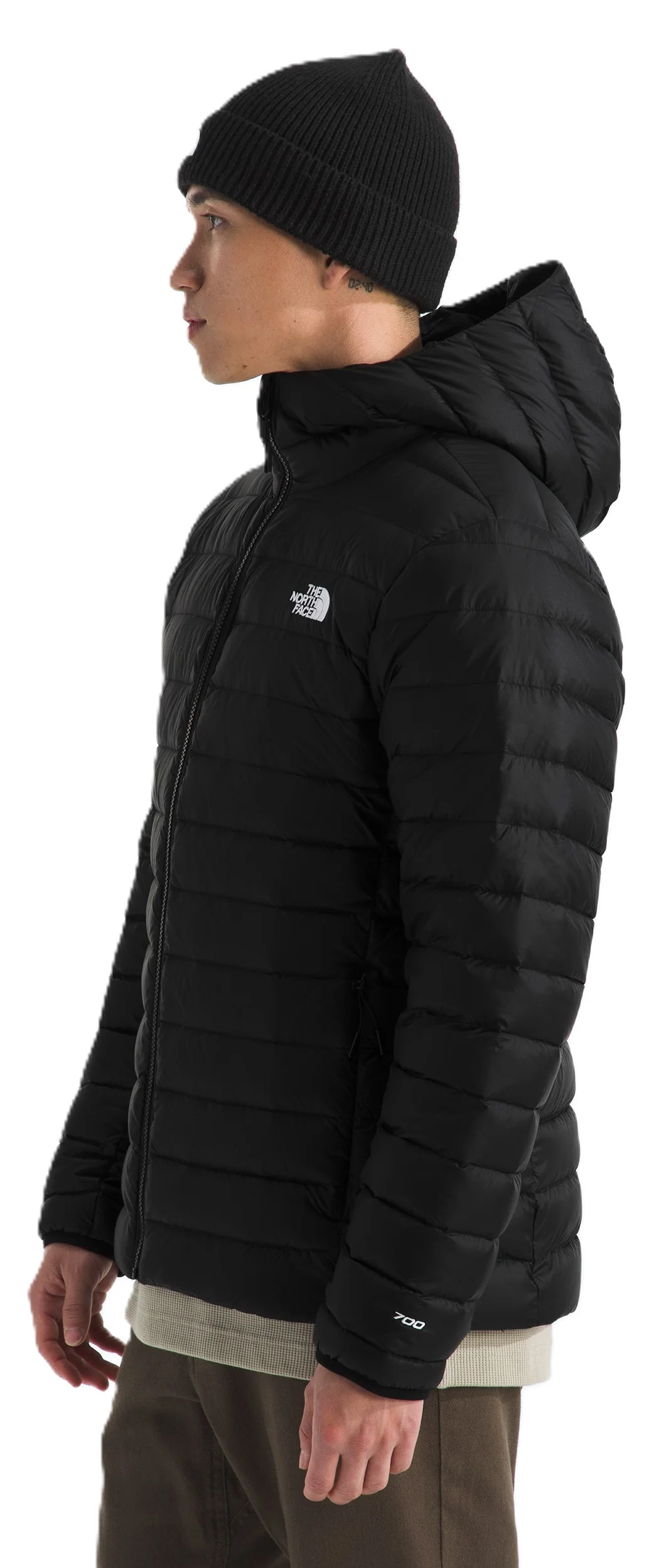 Men's Classic Down Hooded Jacket TNF Black - Image 2