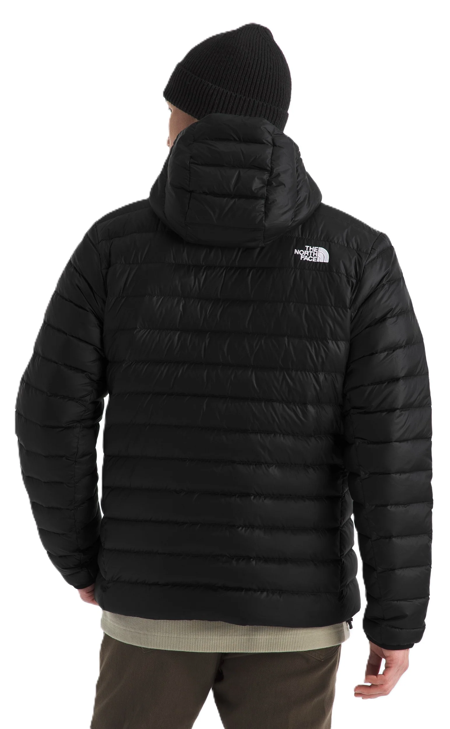 Men's Classic Down Hooded Jacket TNF Black - Image 3