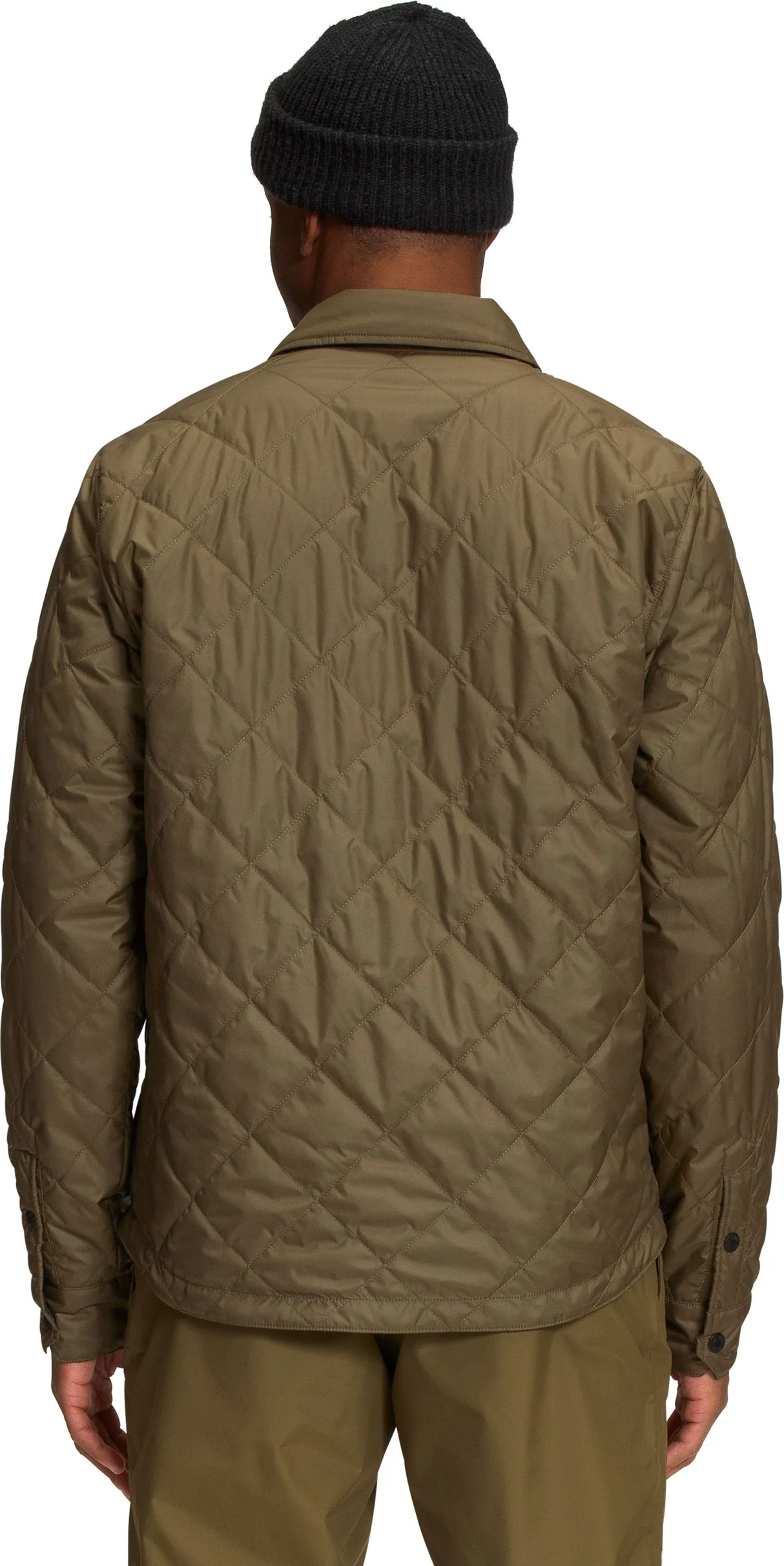 Men's Fort Point Insulated Flannel TNF Black Military Olive - Image 2