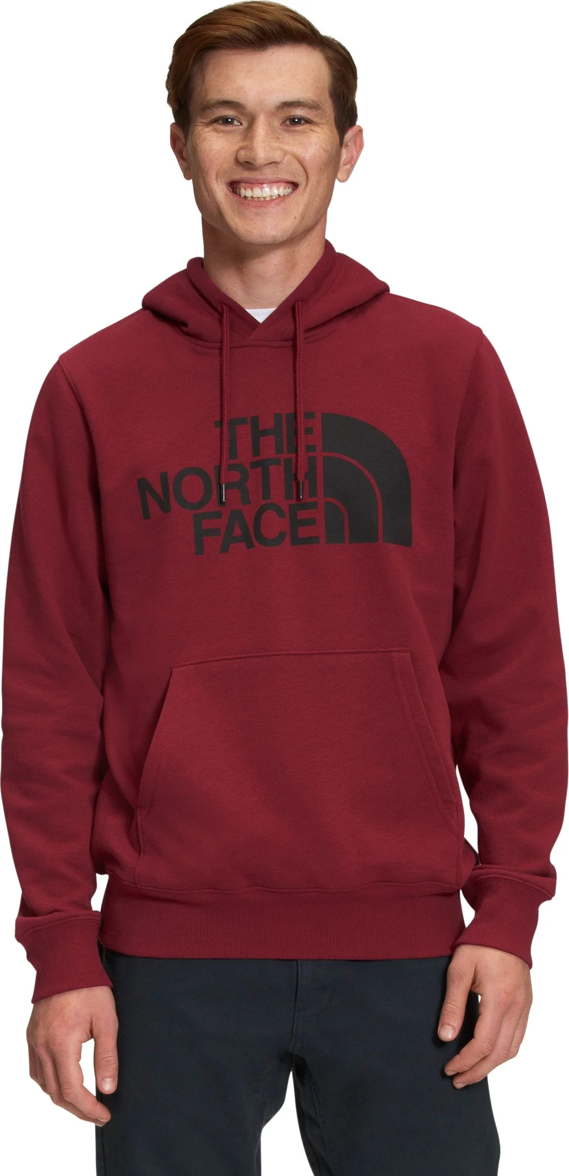 Men's Half Dome Pullover Hoodie Cordovan TNF Black
