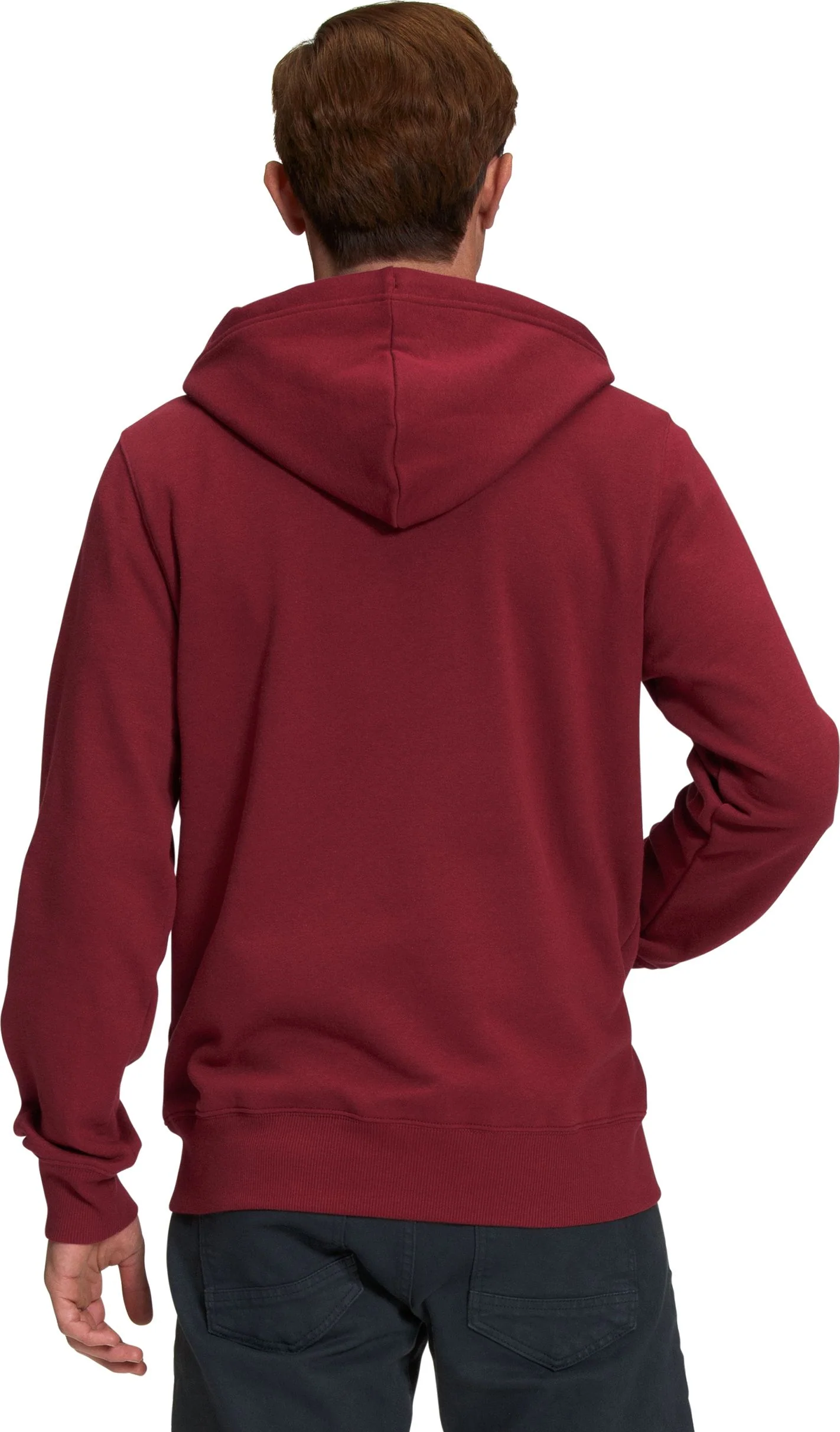 Men's Half Dome Pullover Hoodie Cordovan TNF Black - Image 2