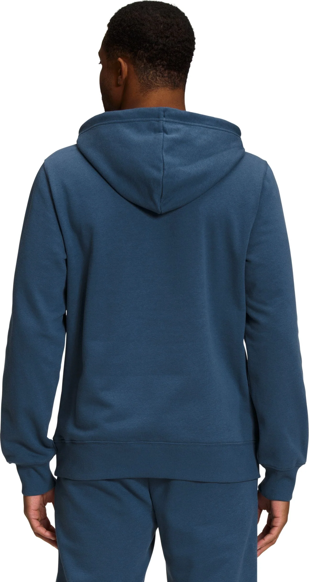 Men's Half Dome Pullover Hoodie Shady Blue TNF Black - Image 2