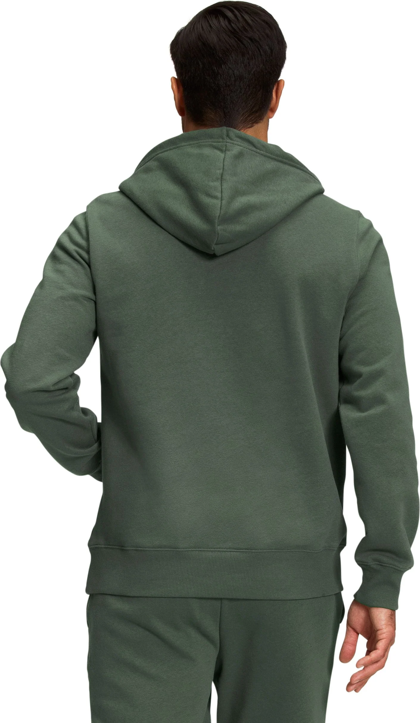Men's Half Dome Pullover Hoodie Thyme TNF Black - Image 2