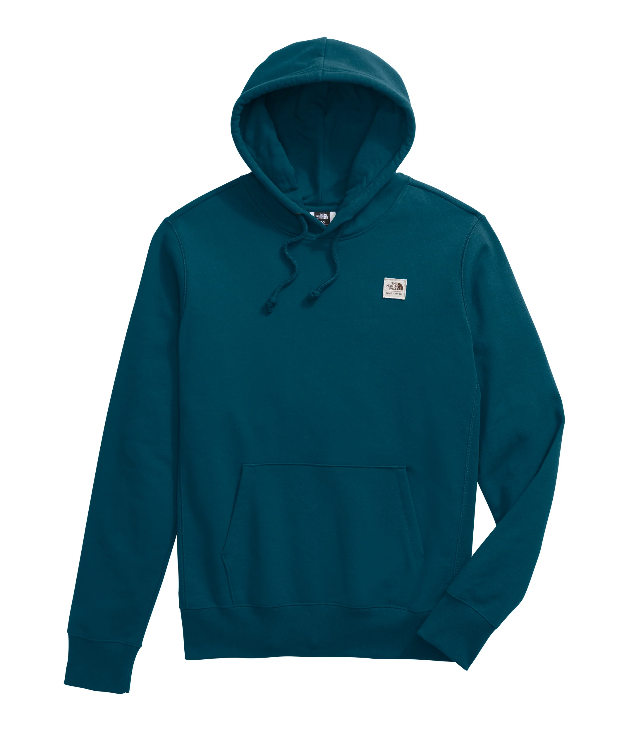Men's Heritage Patch Pullover Hoodie Midnight Petrol - Image 2
