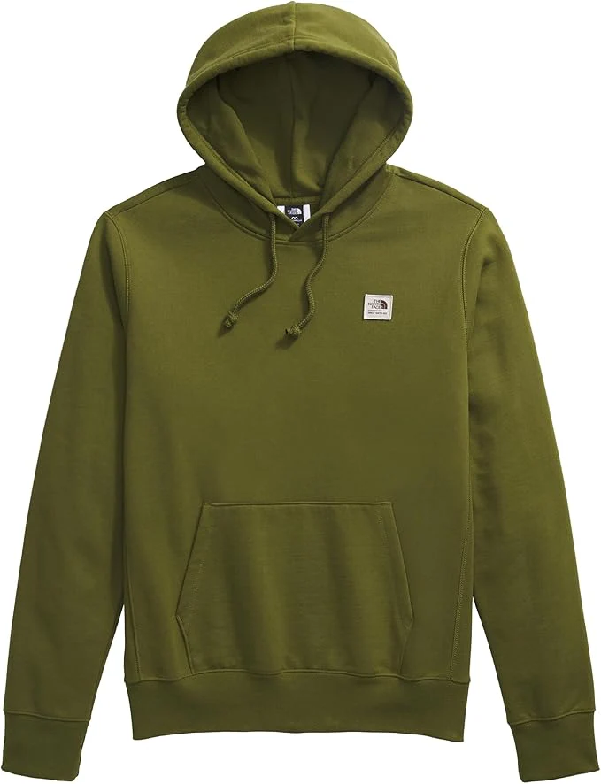 Men's Heritage Patch Pullover Hoodie Forest Olive - Image 3