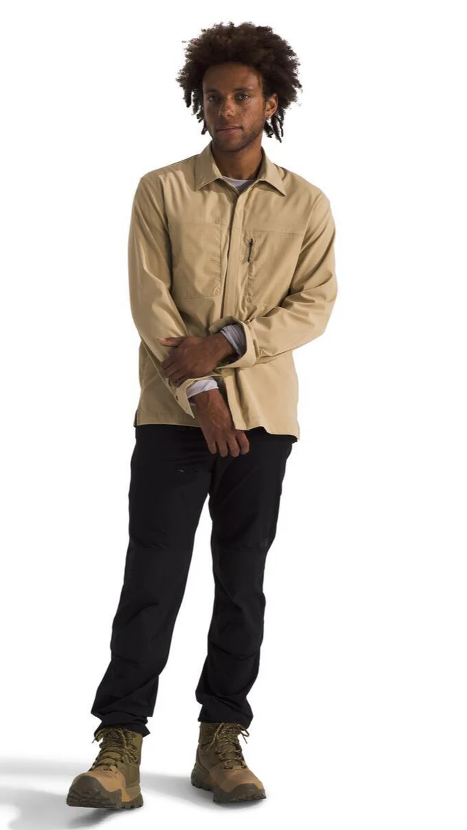 Men's L/S Lightrange Shirt Khaki Stone - Image 3