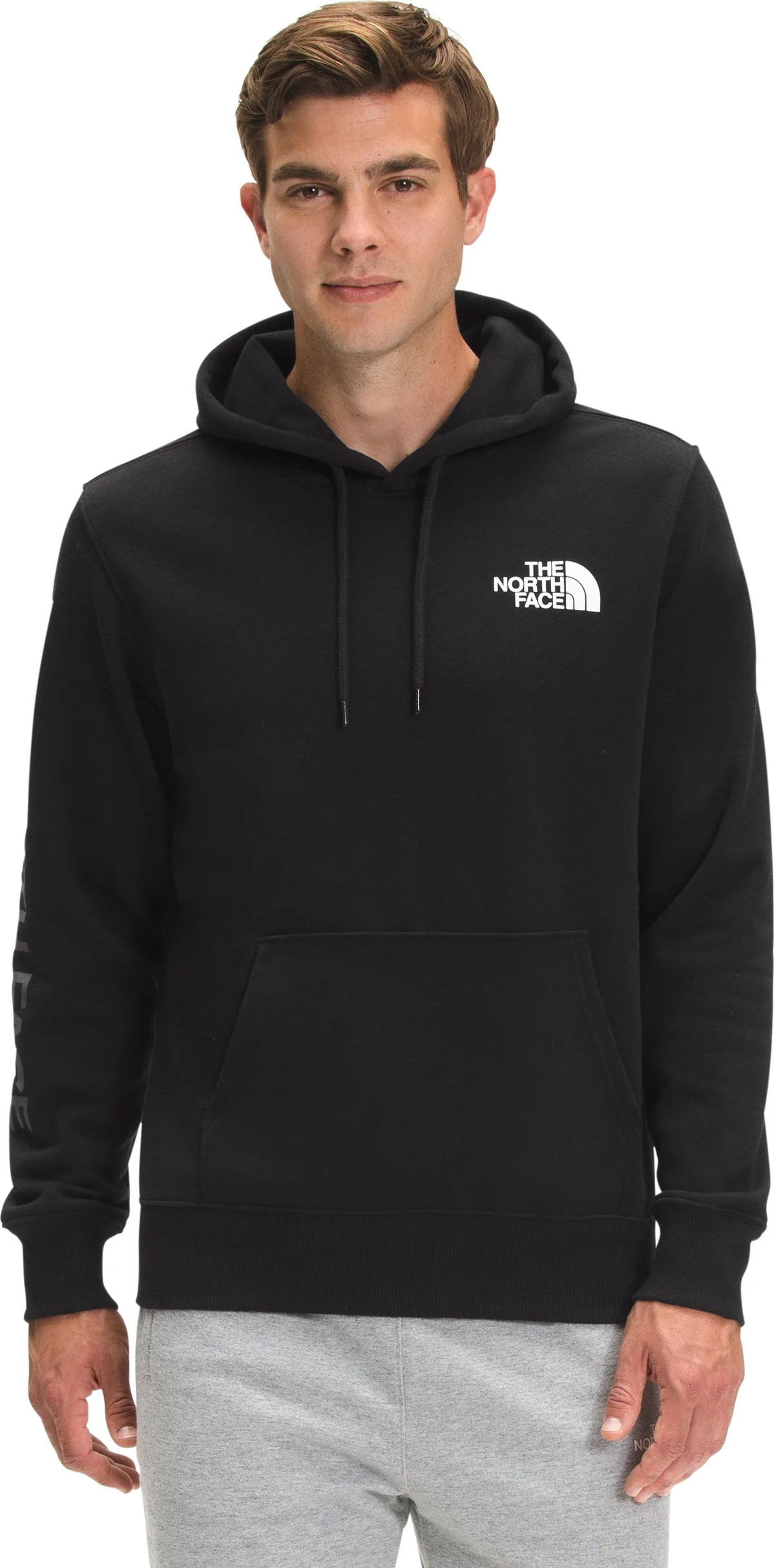Men's New Sleeve Hit Hoodie TNF Black - Image 3