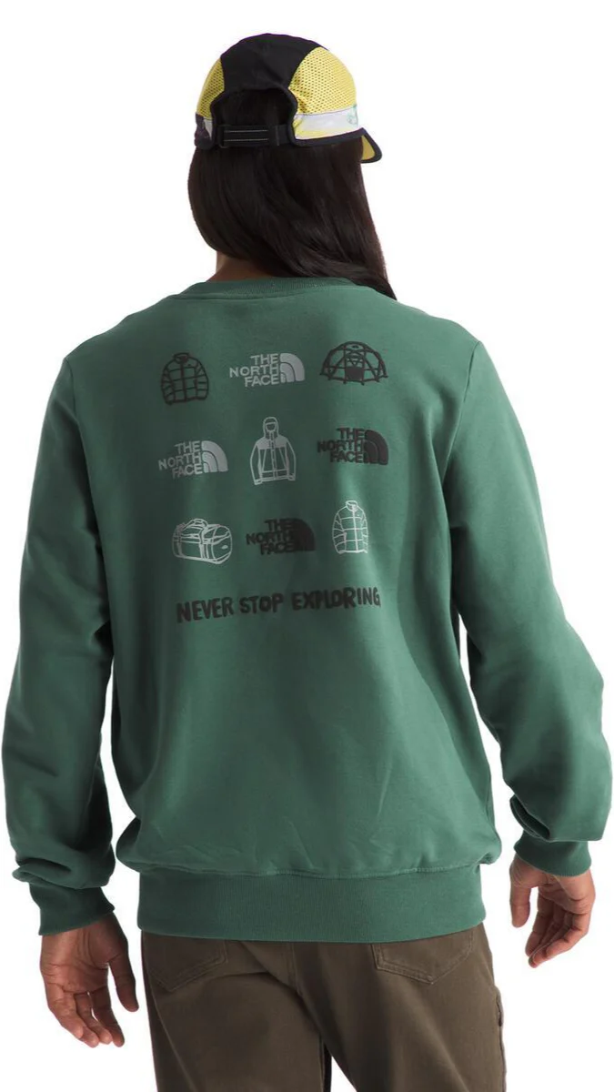 Men's Outdoor Graphic Crew Duck Green - Image 2