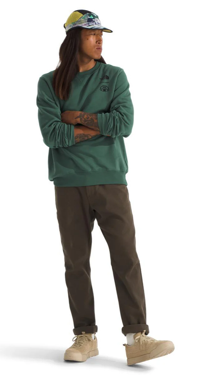 Men's Outdoor Graphic Crew Duck Green - Image 3