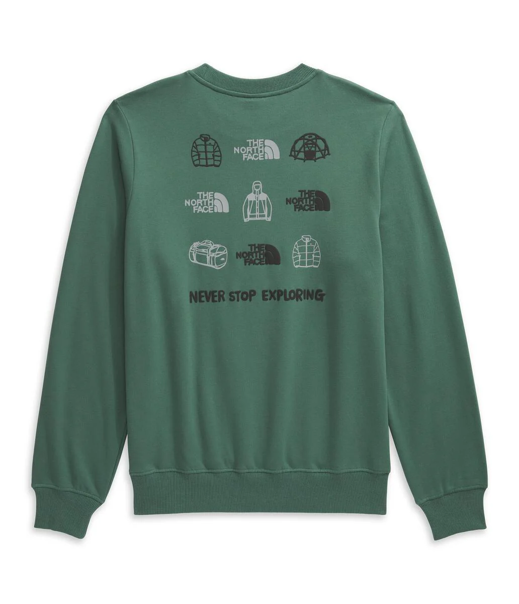 Men's Outdoor Graphic Crew Duck Green - Image 4