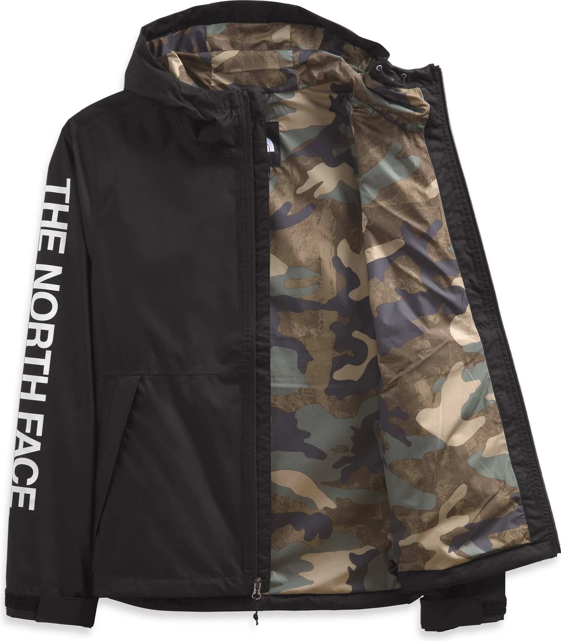 Men's Printed Novelty Millerton Jacket Tnfblk TNF Black Kelp Tan TNF Camo Print - Image 2