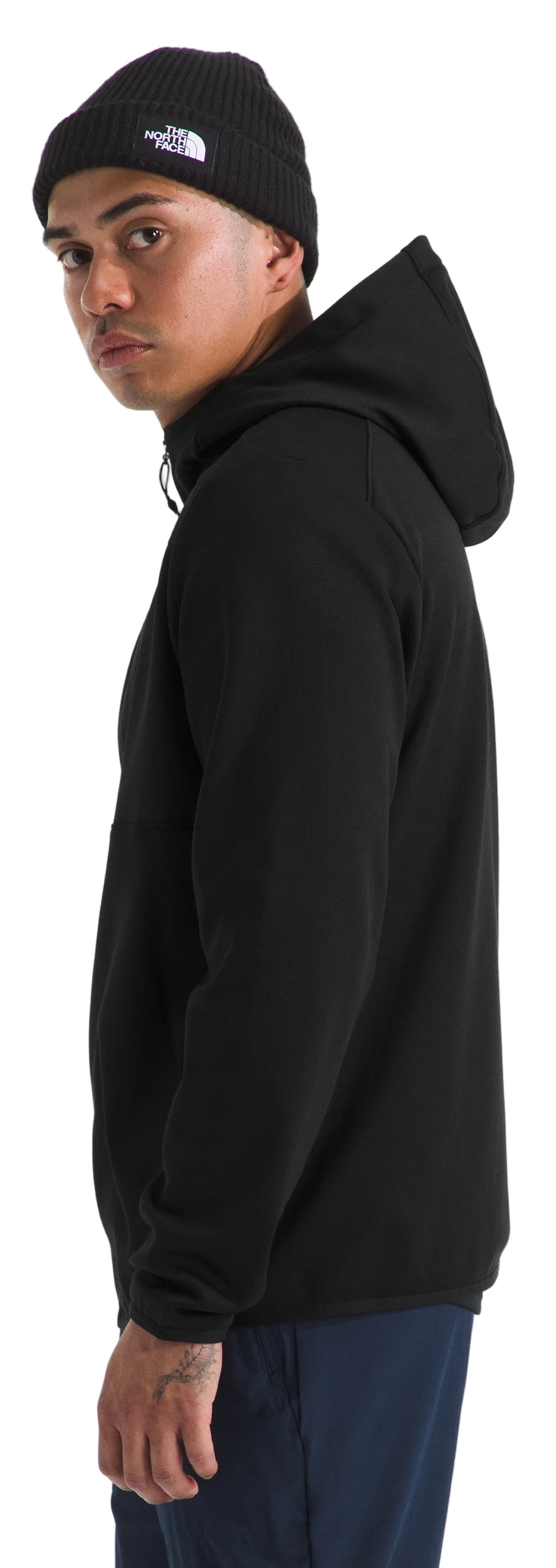 Men's TNF Performance Fleece Full Zip Hoodie TNF Black - Image 2