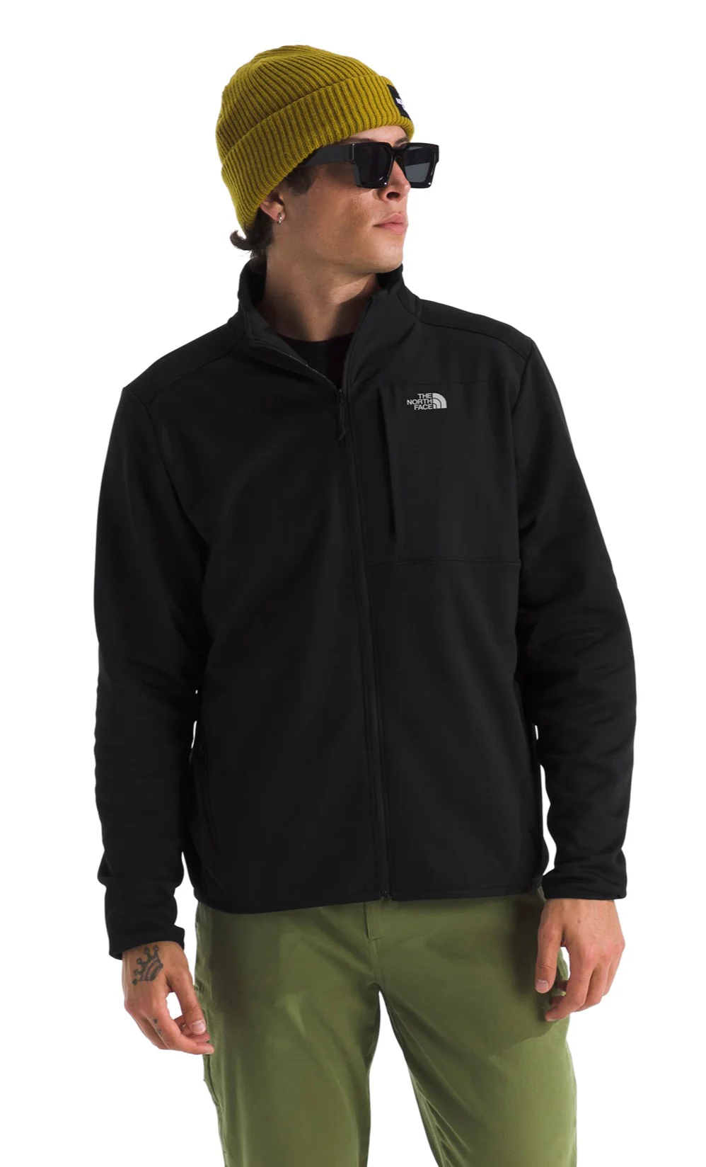 Men's TNF Performance Fleece Full Zip Jacket TNF Black - Image 2