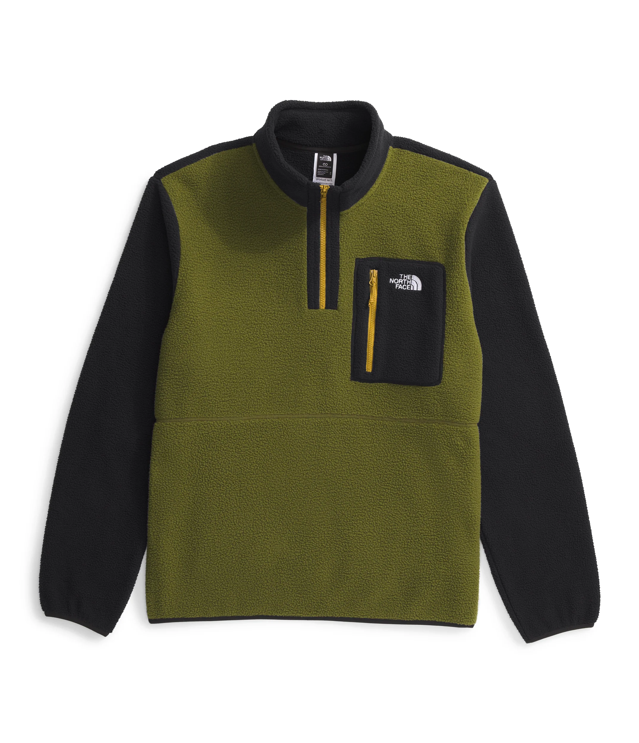 Men's Yumiori ¼ Zip Forest Olive - Image 2
