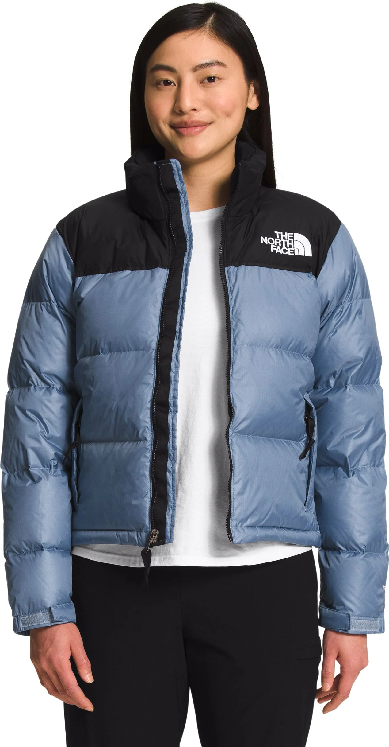Women's 1996 Retro Nuptse Jacket Storm Blue/Monterey Blue - Image 2