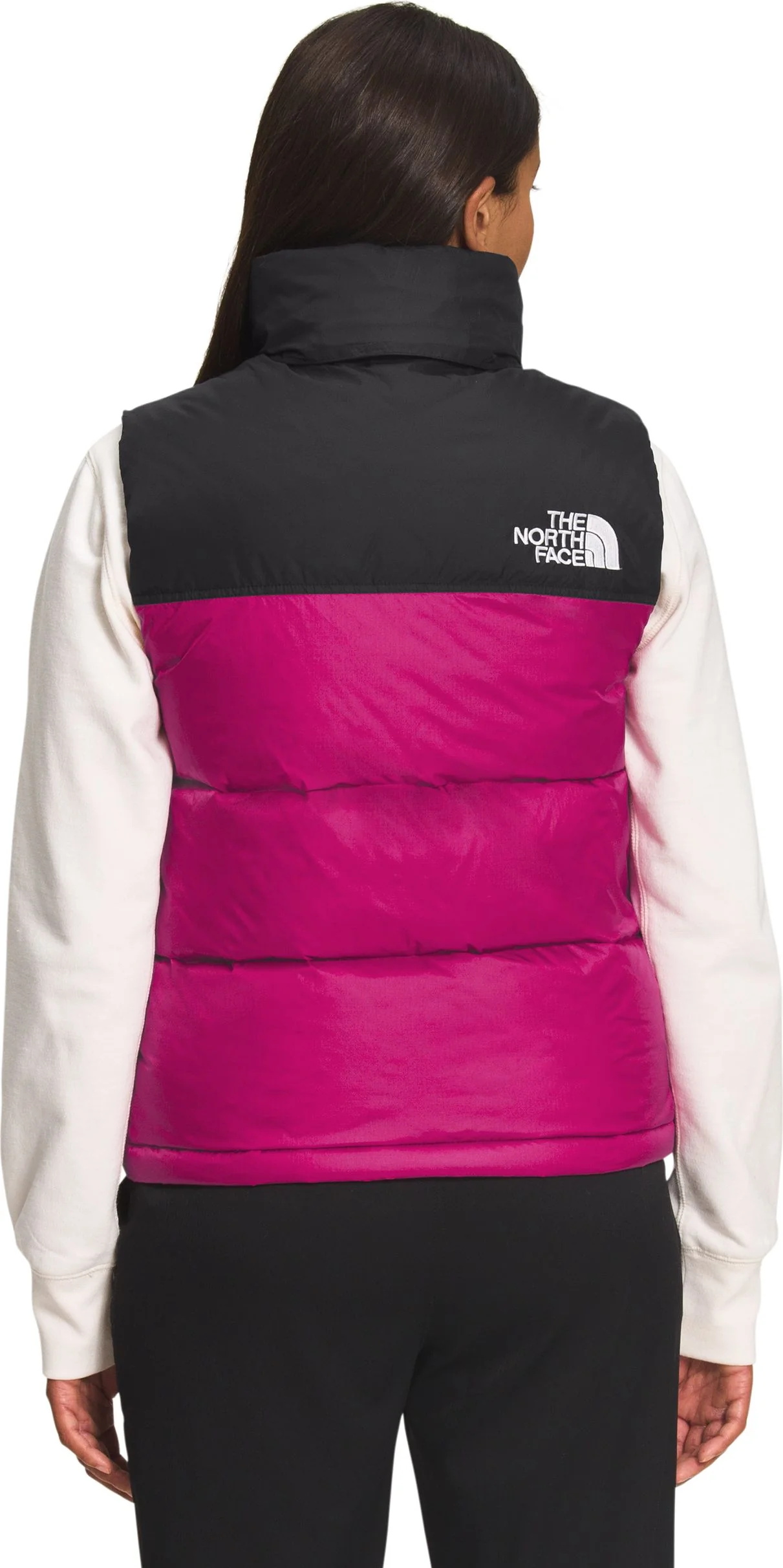 W 1996 Retro Nuptse Vest Fuschia Pink - Image 3