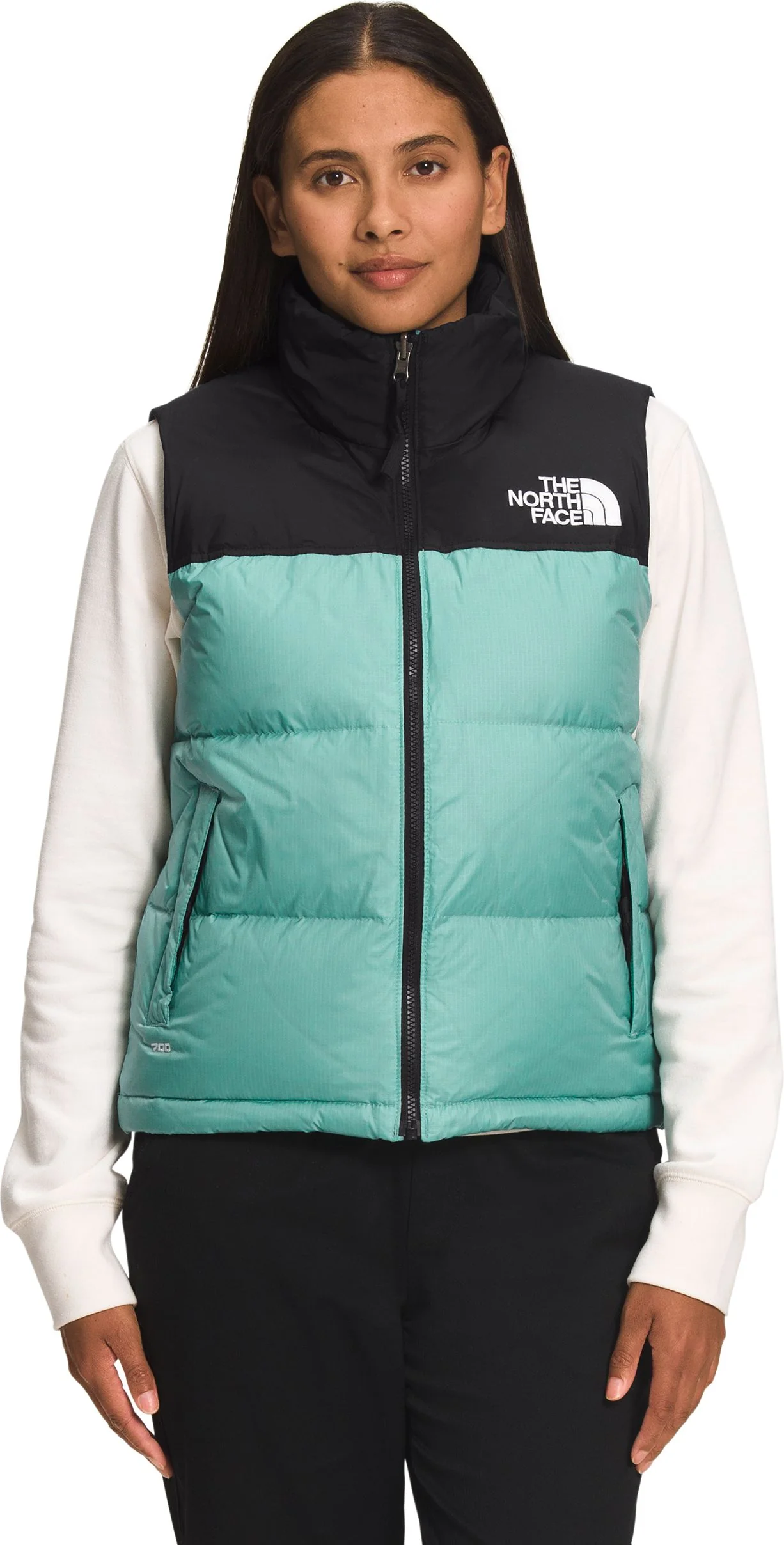 Womens 1996 Retro Nuptse Vest Wasabi - Image 2