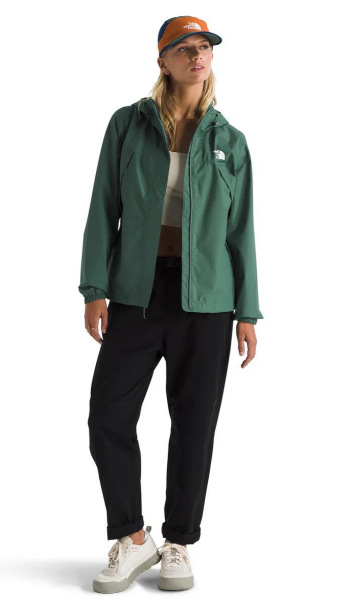Women's Antora Rain Jacket Duck Green - Image 3