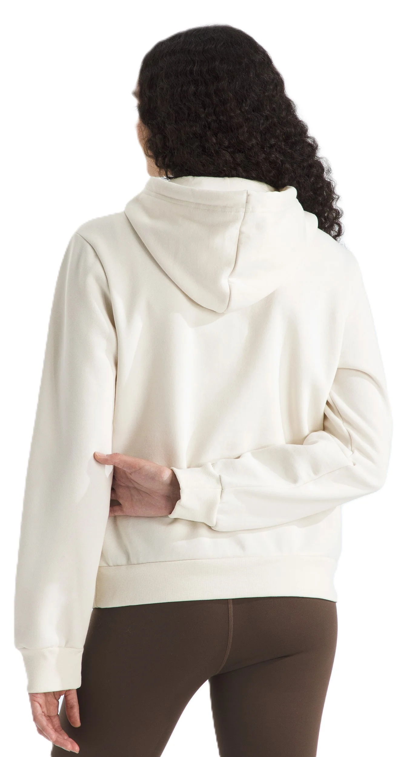 Women's Evolution Simple Dome Hoodie White Dune - Image 2