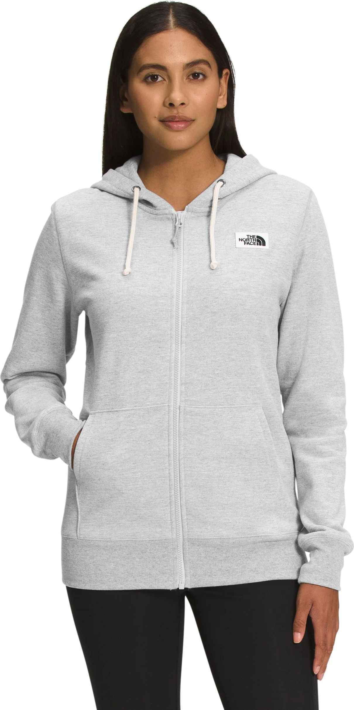 Women's Heritage Patch Fullzip Hoodie TNF Light Grey Heather