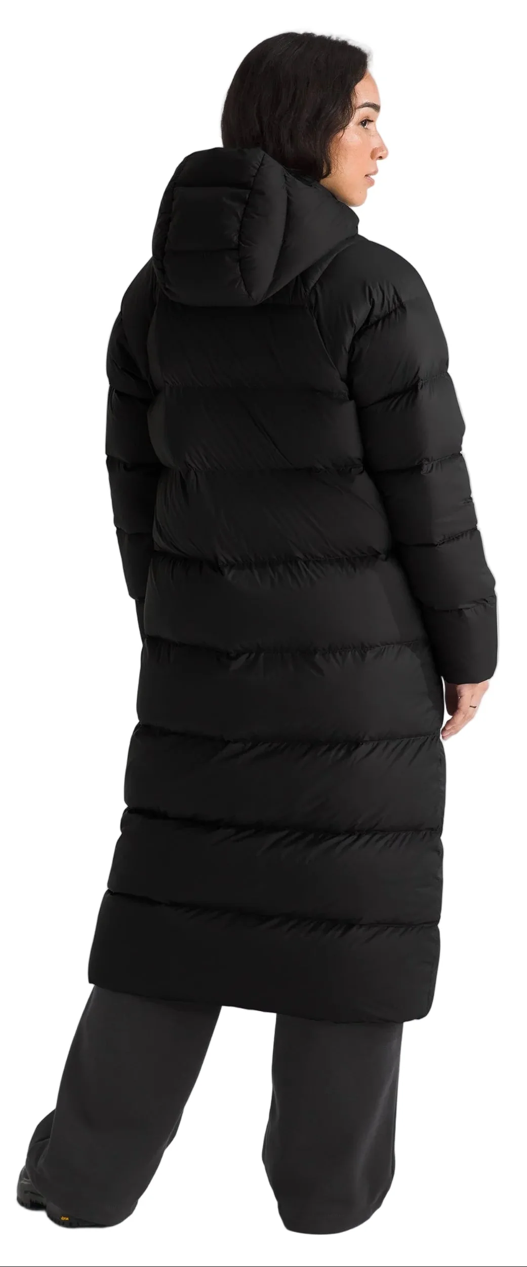 Women's Hydrenalite City Long Down Hooded Parka TNF Black - Image 3