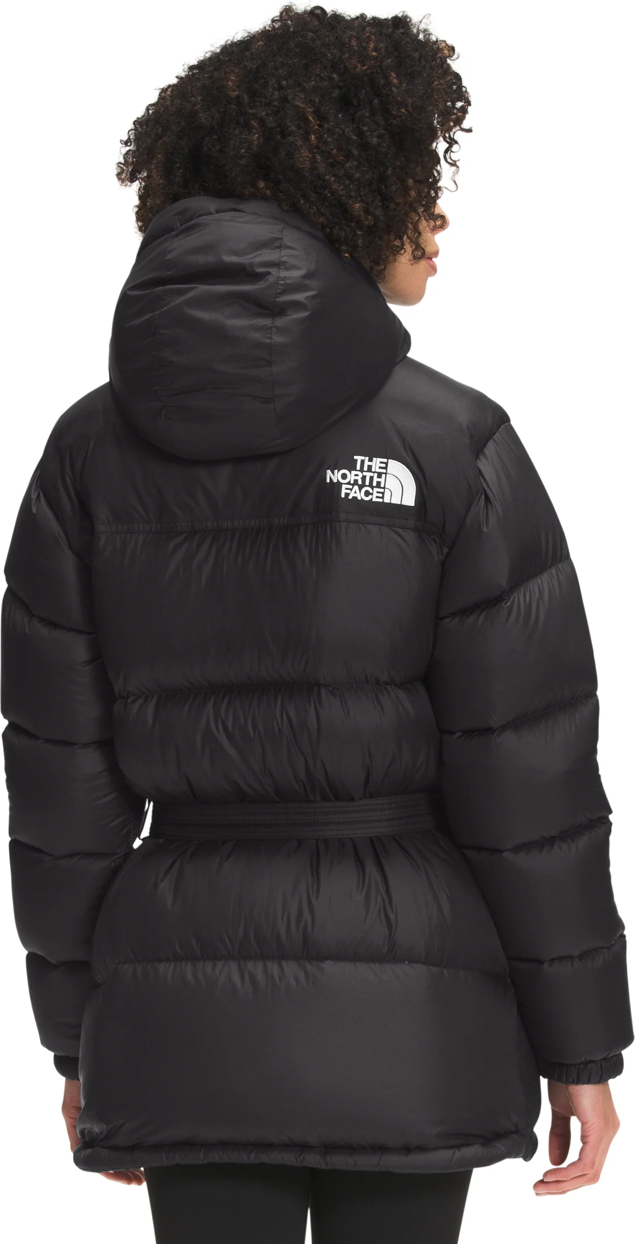 Women's Nuptse Belted Mid Jacket TNF Black - Image 3