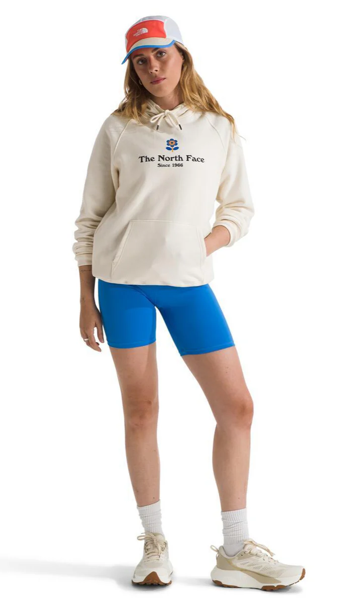 Women's Strange Colorful World Flower Hoodie Graphic White Dune - Image 3
