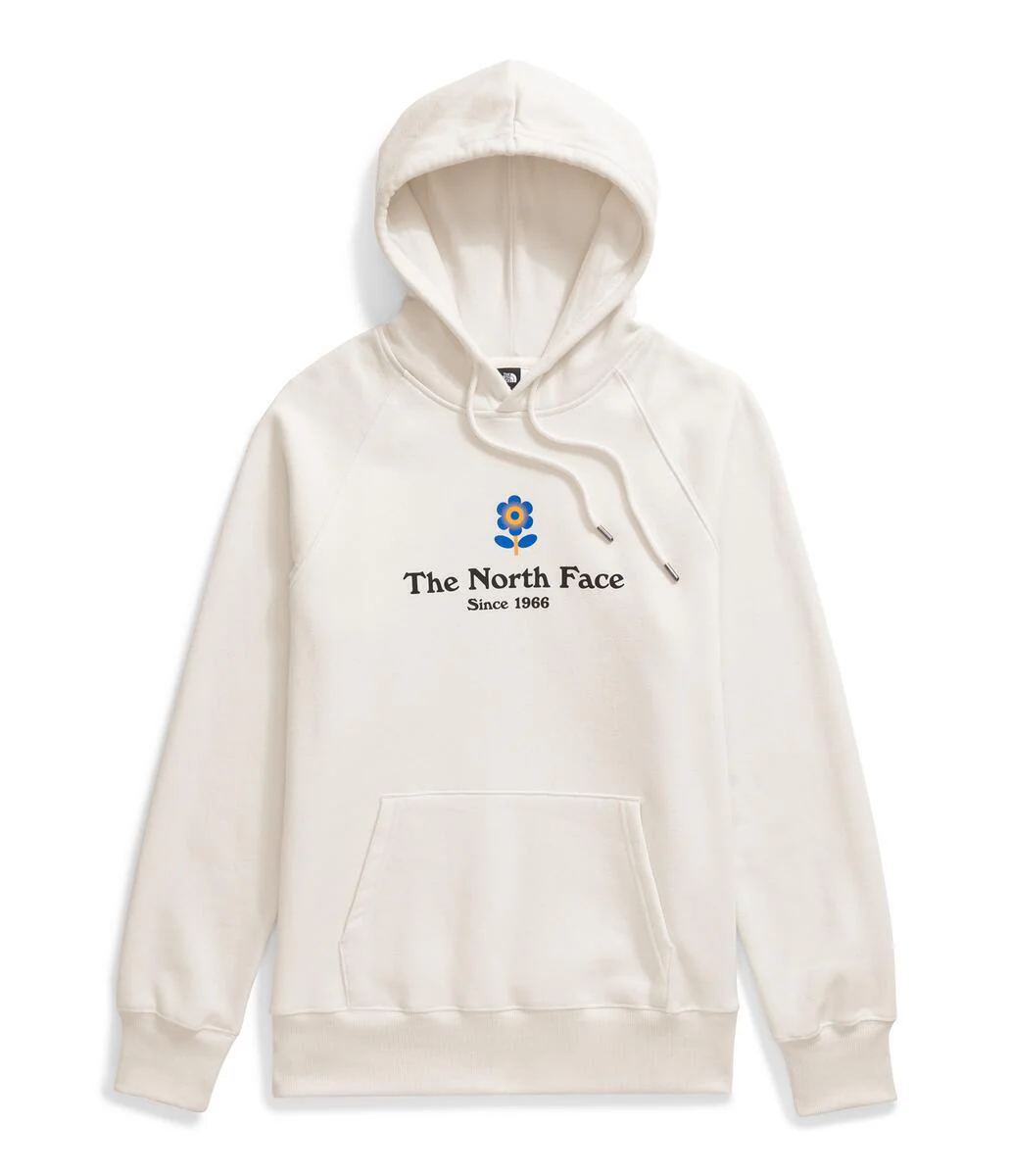 Women's Strange Colorful World Flower Hoodie Graphic White Dune - Image 4