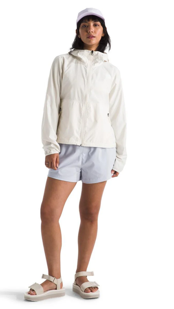 Women's TNF Cyclone Wind Jacket White Dune - Image 3