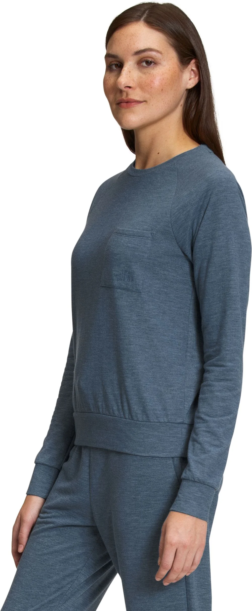 W Westbrae Knit Crew Shady Blue Heather - Image 2