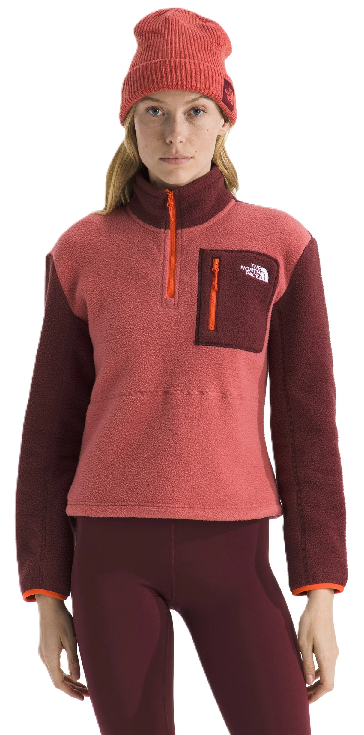 Women's Yumiori ¼ Zip Mars Dust/Sumac/Solar Flare