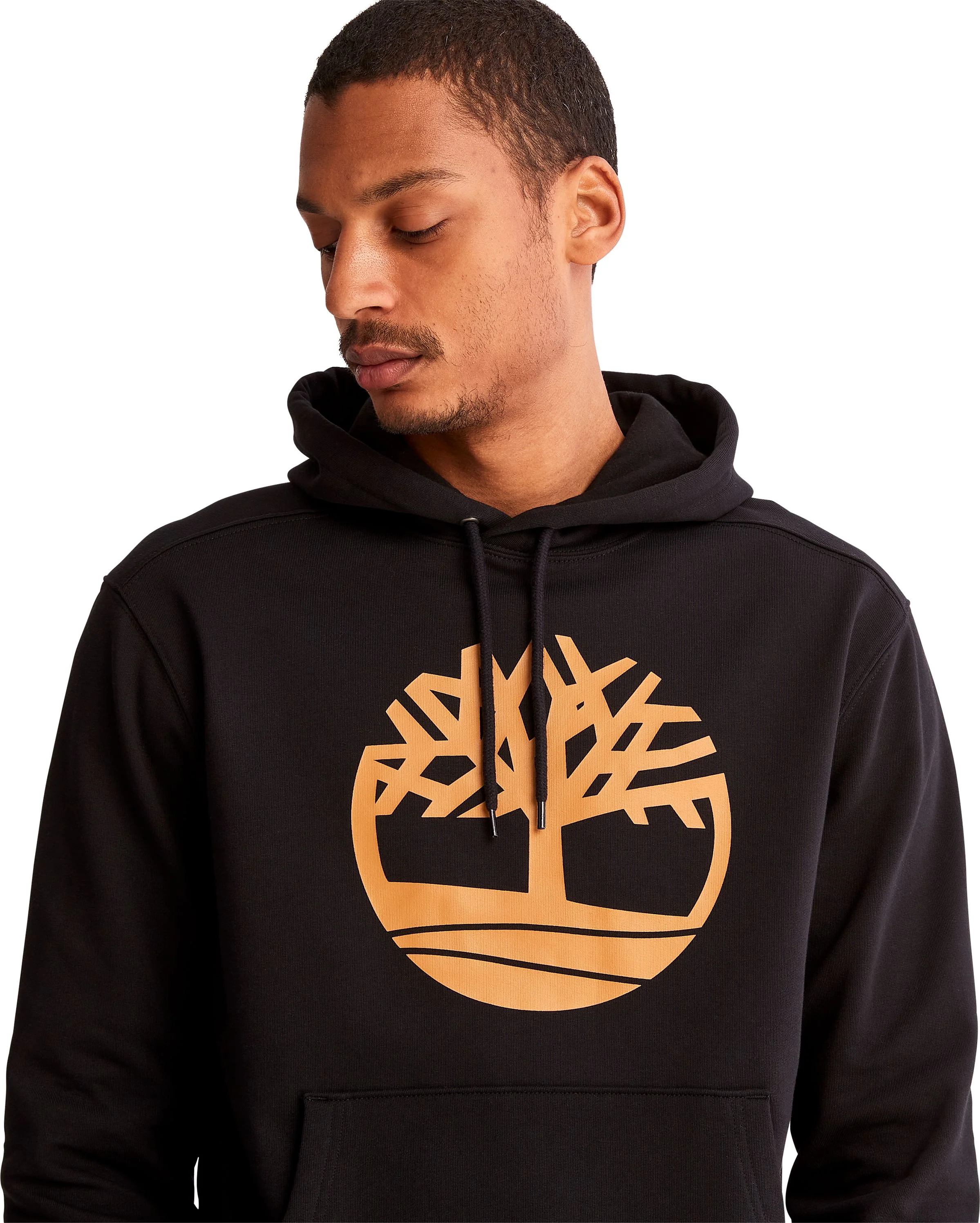 Core Tree Logo Pullover Hoodie Black - Image 5