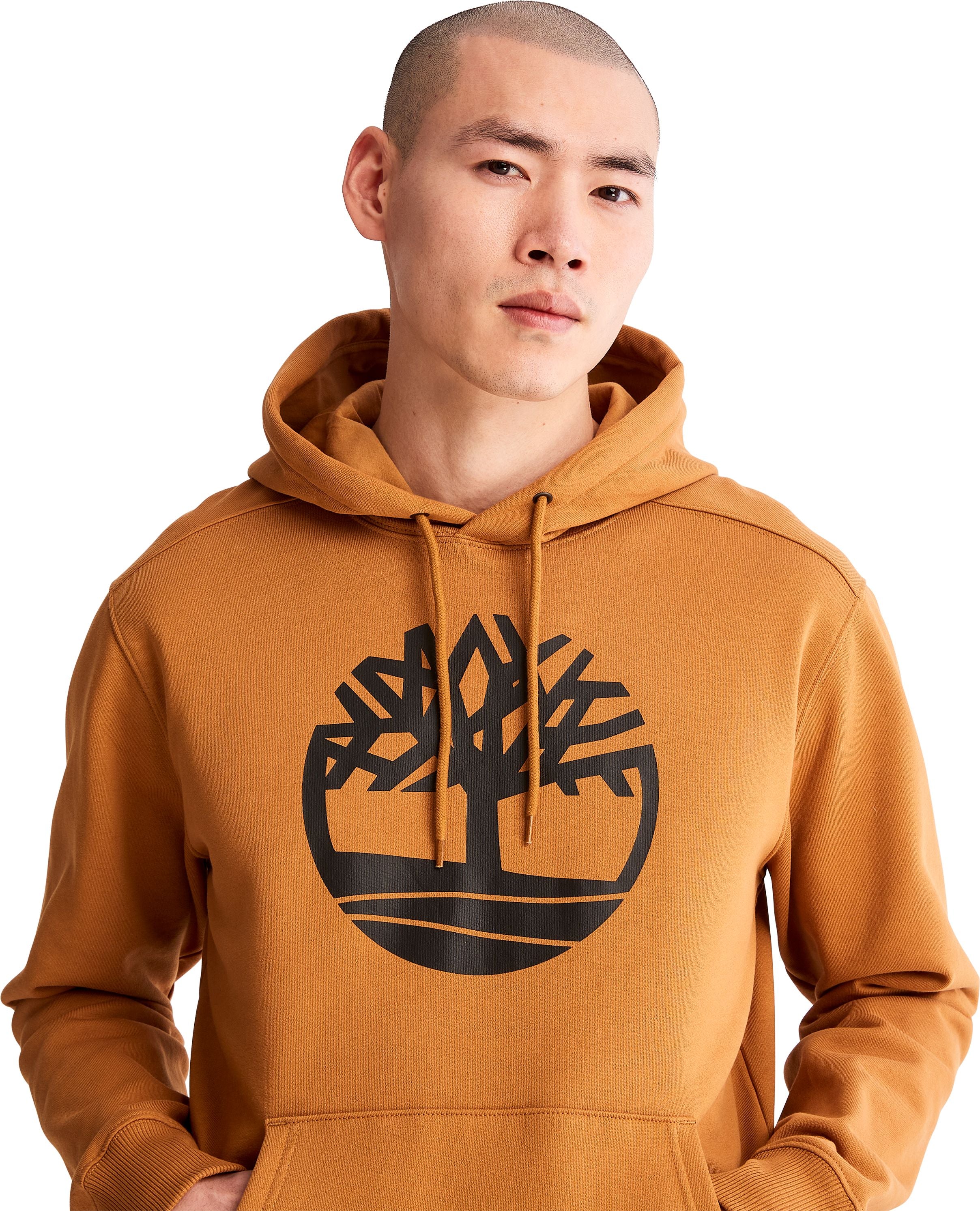 Core Tree Logo Pullover Hoodie Wheat - Image 5