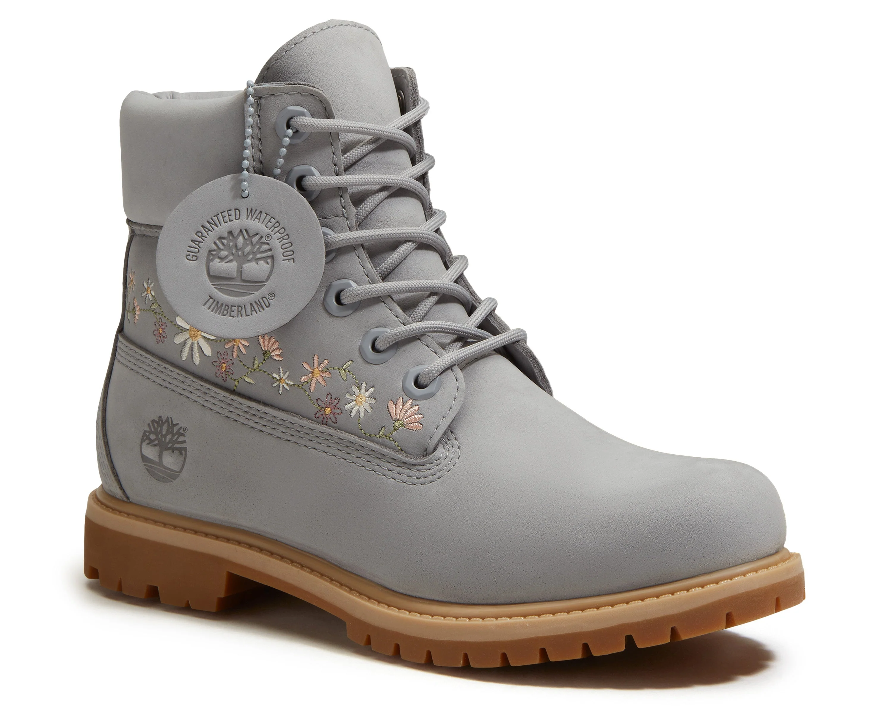 Womens 6inch Lace-up WP Boot Light Grey