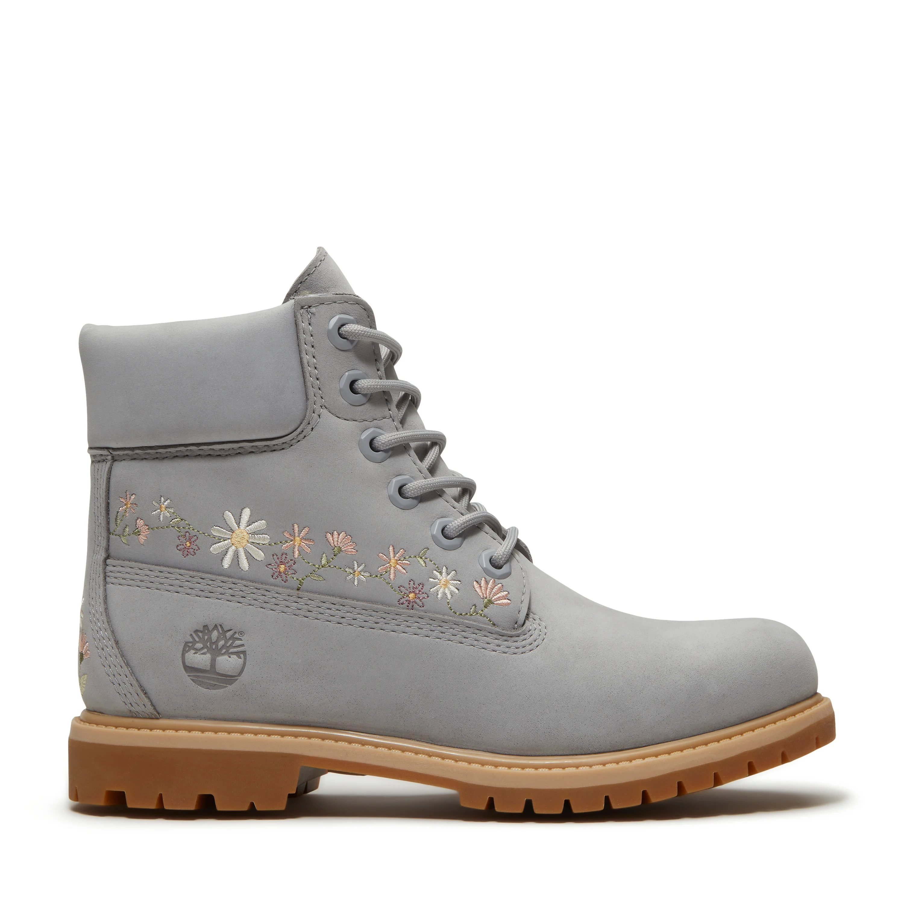 Womens 6inch Lace-up WP Boot Light Grey - Image 2