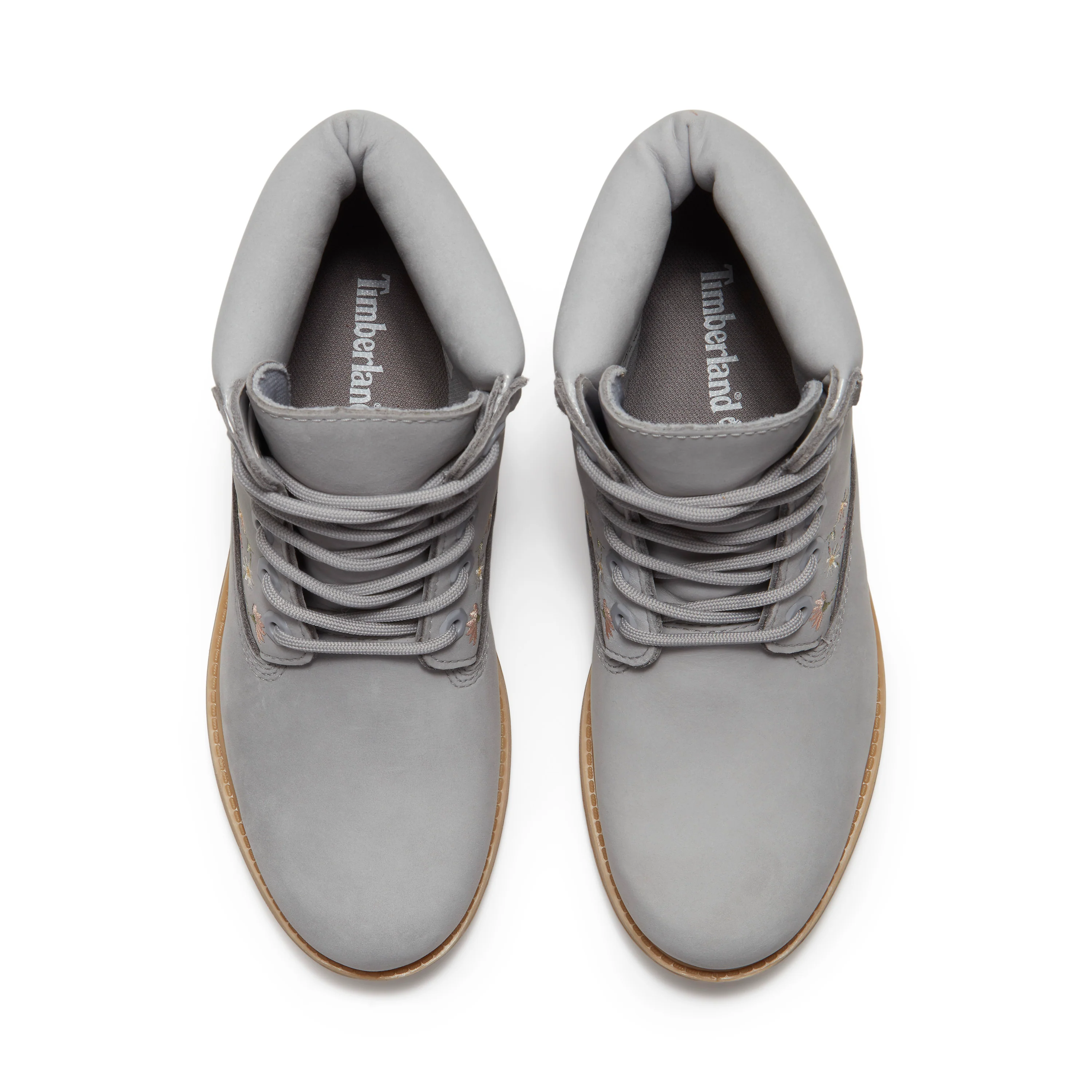 Womens 6inch Lace-up WP Boot Light Grey - Image 6