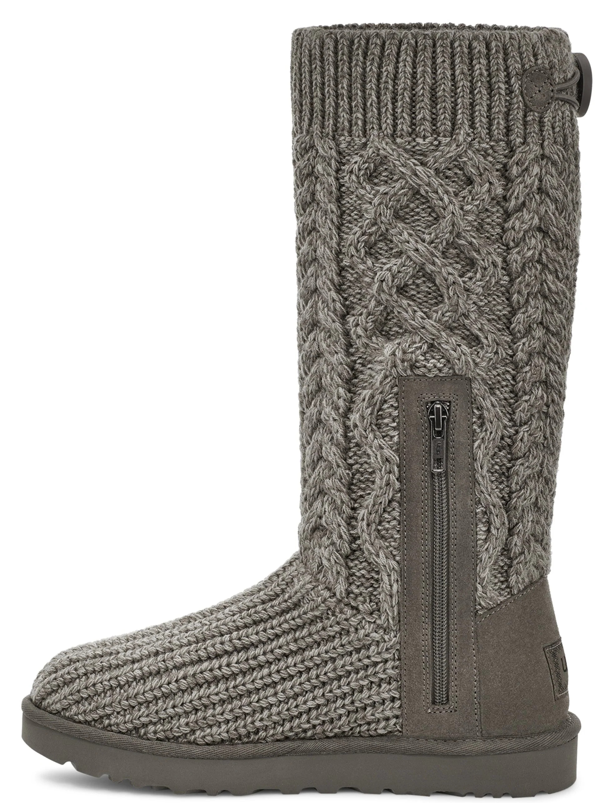 Cardi Cable Knit Grey - Image 3