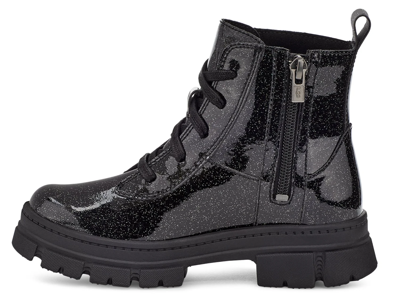 K Ashton Lace Up Glitter Black - Image 3